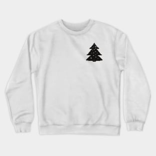 Christmas tree silhouette pixel art Crewneck Sweatshirt